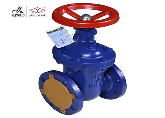 Cast Iron Dn50 Flanged Gate Valve Non Rising Stem Metal Seated