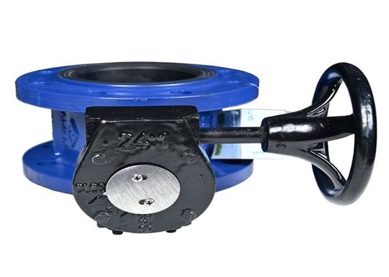 Ductile Iron Material 1.6mpa Butterfly Valve Flange Type Line Epdm Seat Water