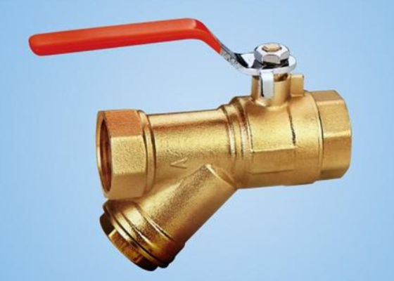 1.6 Mpa Brass Y Strainer Valve Pressure Threaded Connection Handle Power