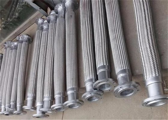 GB Length 200mm Stainless Steel Metal Hose , Anti Corrosion Flexible Hose SS304