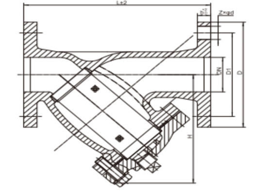 Cast Iron ANSI Y Strainer Valve 125LB Flange End For Water Oil Steam