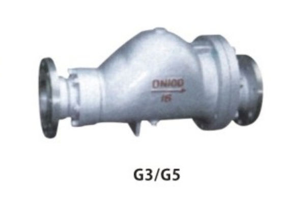 Steam Trap Flanged Y Strainer Valve Rustproof Cast Steel Lever Floating Ball Type