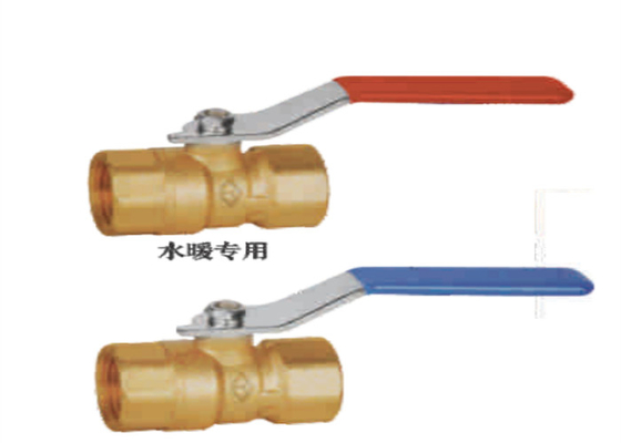 PTFE पीतल 1 इंच फ्लोटिंग बॉल वाल्व थ्रेडेड कनेक्शन 1.0 / 1.6 एमपीए दबाव